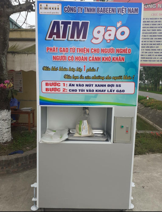 Babeeni Set Up Rice ATM to Dispense Free To The Affected by Covid-19