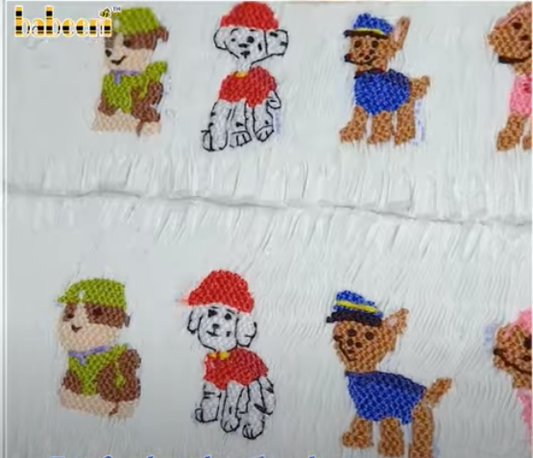 How to embroider favorite patterns on smocked fabric