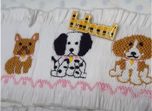 How to do embroidery patterns of a puppy