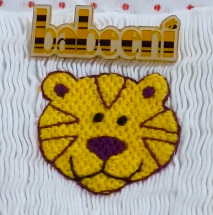 How to embroider decorative patterns of tiger’s footprint!