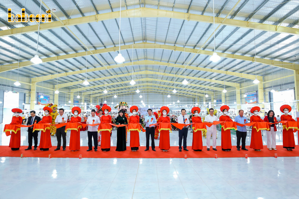 Babeeni Co., Ltd held an inauguration ceremony of “The embroidery and clothing export factory”