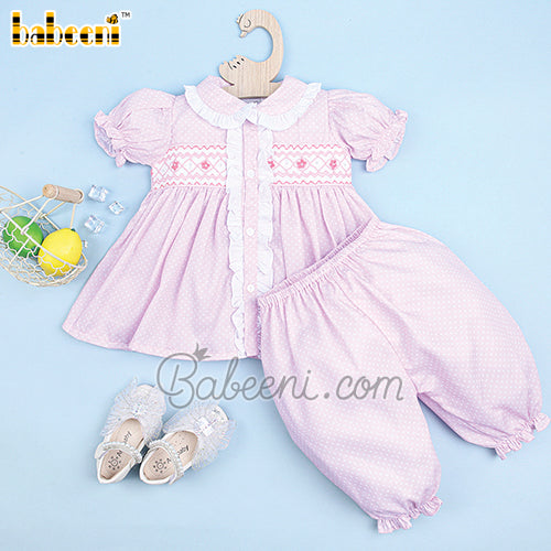 Smocked pajamas Plain pajamas