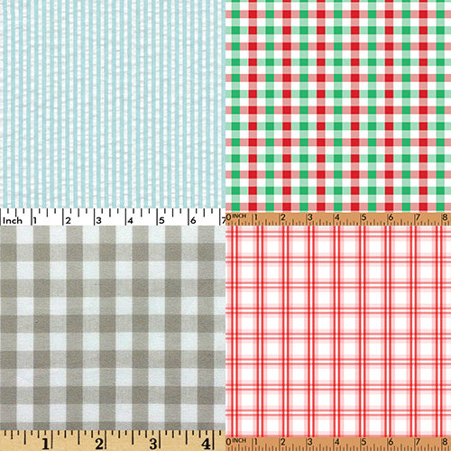 GINGHAM/ STRIPE/ WINDOWPANE FABRIC PLAIN FABRIC