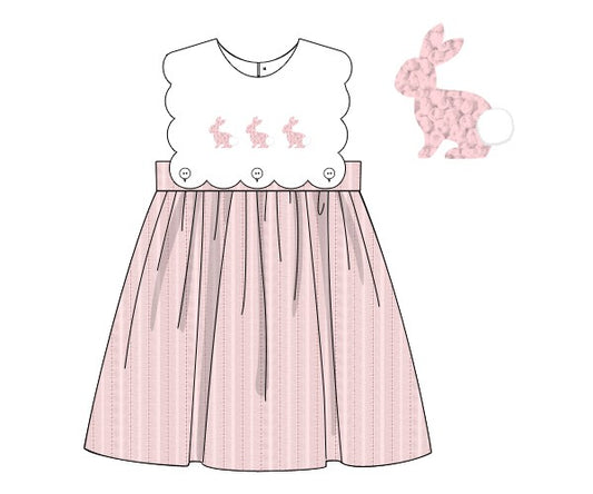 O15- Baby pink linen 2 fabric