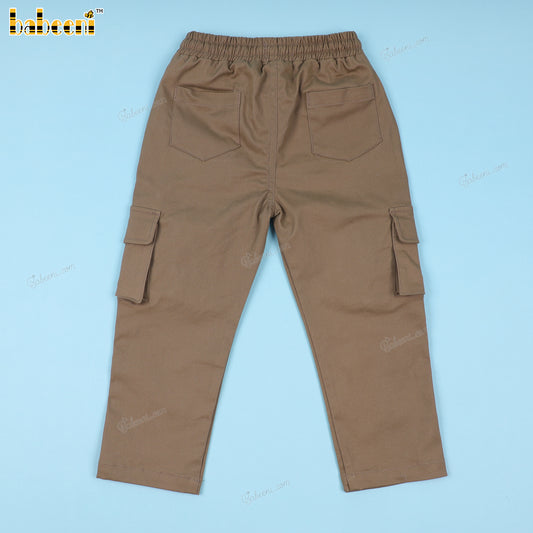 Brown Khaki Cargo Pant For Boy - BT84