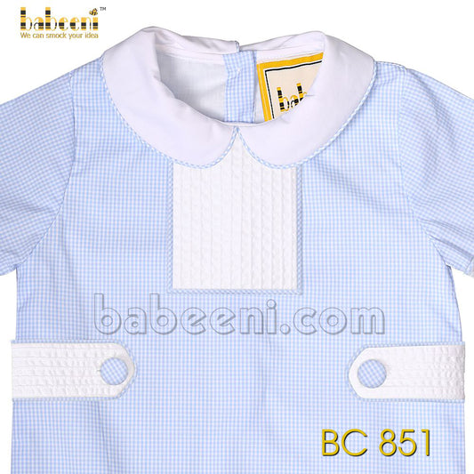 Gorgeous Pin tuck boy romper - BC 851