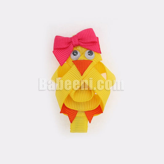 Yellow Chicken Hair Bow HB 69