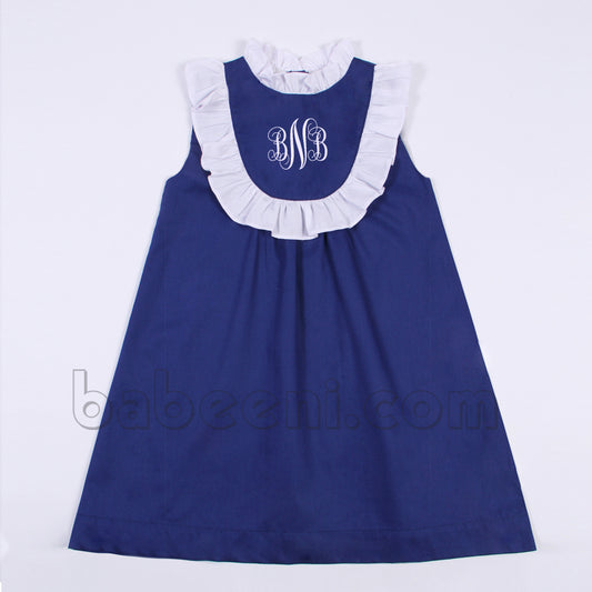 Cute little girl monogram dress - DR 2634