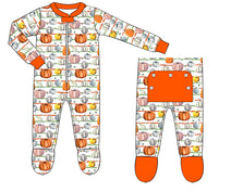 K334- color pumpkin stripe knit printing 4.0