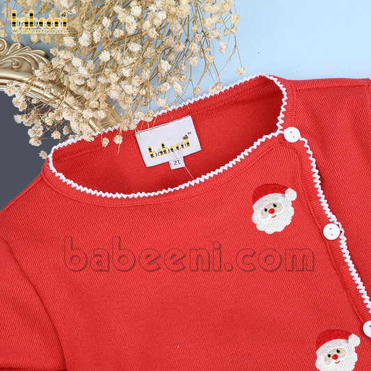 Santa hand embroidery cardigan - ST 095