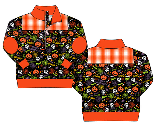 K121- Halloween printed 4.0 knit fabric