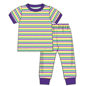 K340- yellow, green, purple knit printing 4.0