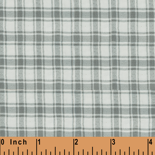 XB40- Feldspar plaid seersucker