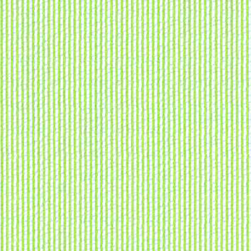 XC1 - Light Lime Green Stripe Seersucker  (in stock: 322 meters)