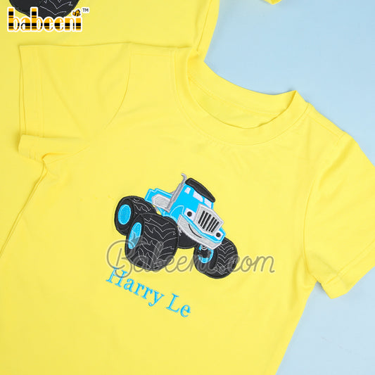 Wonderful applique daddy & me shirt – DM 33