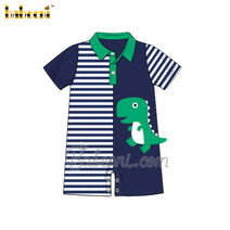 Dinosaur applique boy romper  – BC 1056