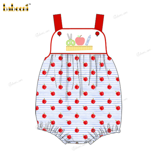 Girl Bubble Tiny Apple Back To School Theme - DR3961