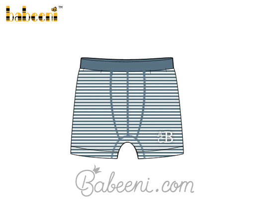 ABC monogram stripe man underwear - UM 03