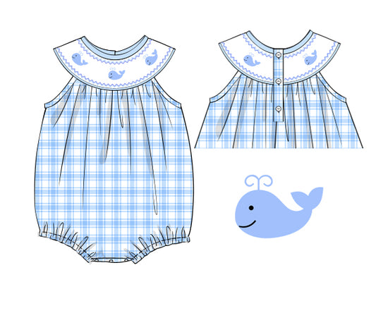 PP176 - Blue plaid printing in 4.0 fabric