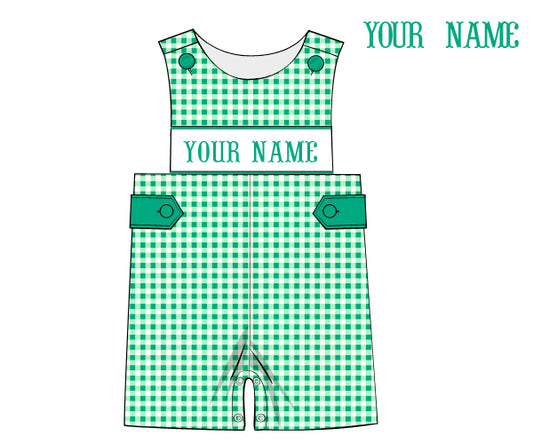 KB2691 - Green gingham knit