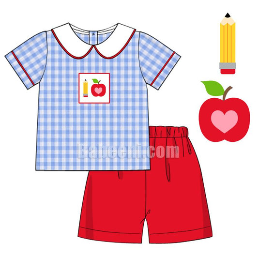 Cute apple-pen boy clothes - BC 806