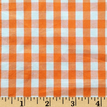 B43 - Orange check fabric