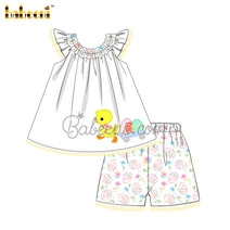 Duck applique baby 2pcs set – DR 3521