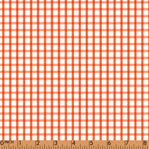 P12- Orange Window pane fabric