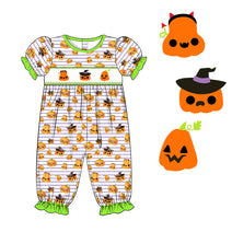 K321- Purple striple with cutest pumpkin knit printing 4.0