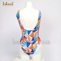 Lovely sea colors girl swimwear for mommy - FWM 19