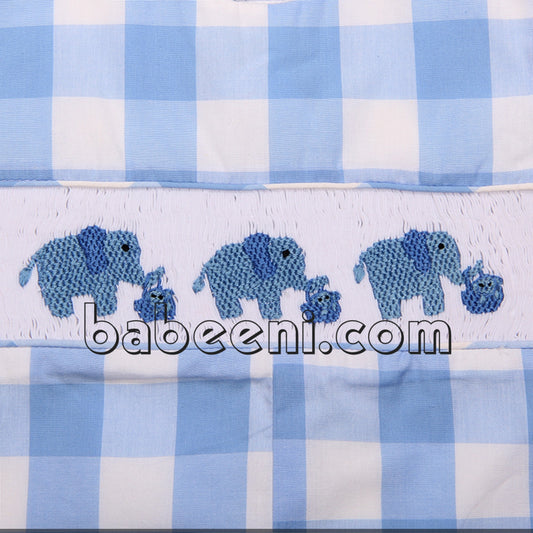 Elephant smocked longalls - BC 690