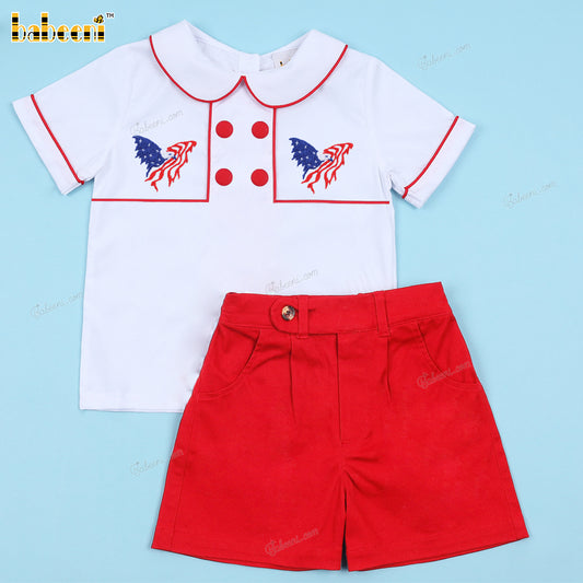 Girl Outfit With Butterfly Embroidered - DR3997