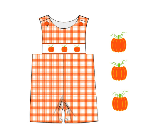 PP174- orange plaid printing 4.0 fabric