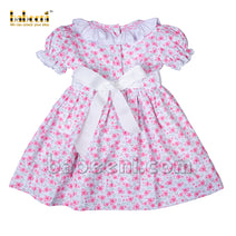 Pretty baby girl smocked floral dress - DR 3028