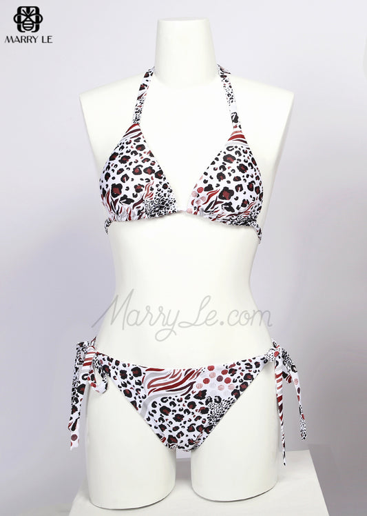 LOVELY PURPLE LEOPARD GIRL SWIMWEAR FOR MOMMY - MD 96