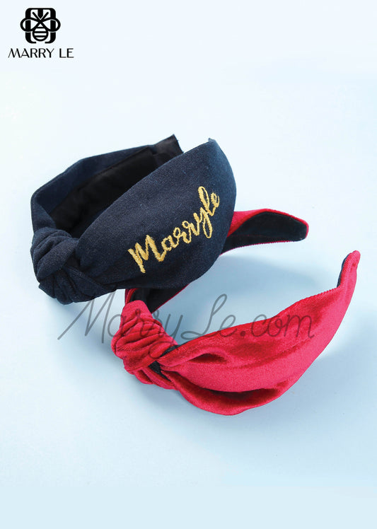 VELVET KNOT HEAD BAND GIFT SET - MD509