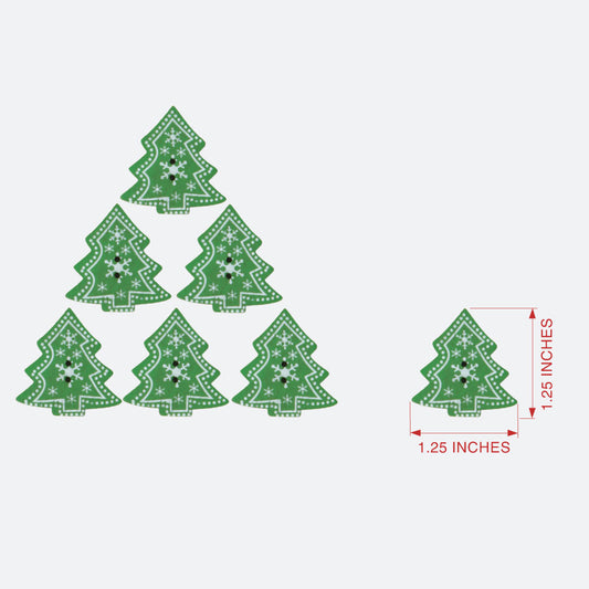 Christmas tree button