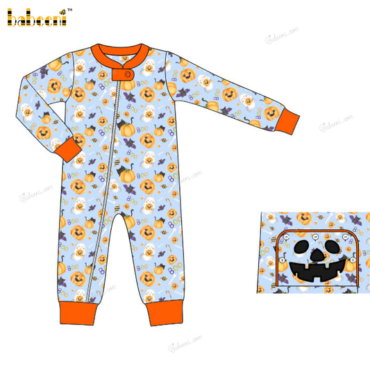 Boy Loungewear Halloween Fabric - BC1280