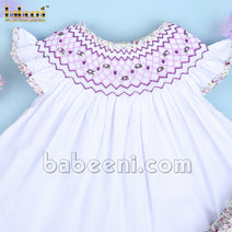 Geometric bishop smocked set - DR 3297