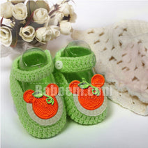 Green Crochet Shoes for Little Baby- CAS 21