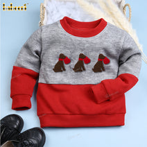 Boy Sweater In Red Valentine Theme - BC1207