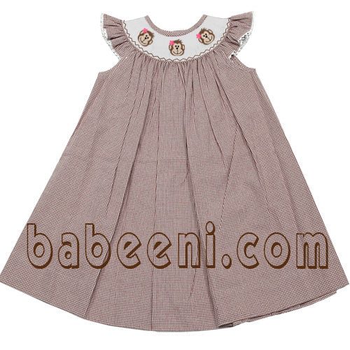 Monkey smocked dress - DR 898