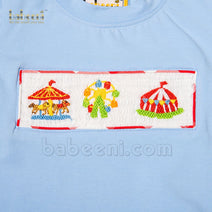 Amusement park hand-smocked outfits for little boys - BC 896