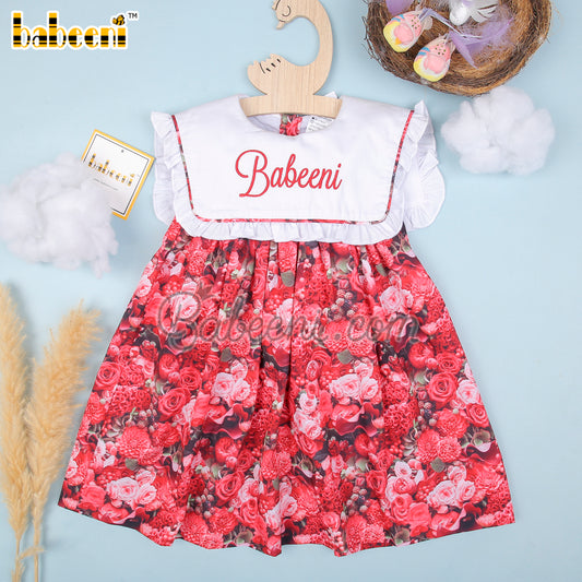 Blossom Rose monogramed baby dress - DR 2867A