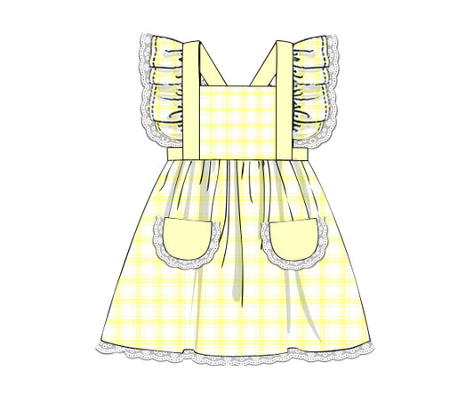 PP175-yellow plaid printing 4.0 fabric