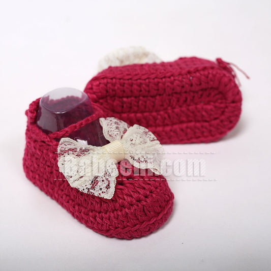 Red Crochet Shoes for Toddle- CAS 09