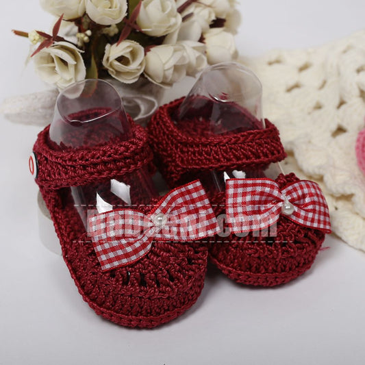 Red Gingham Sandal for Little Baby- CAS 05