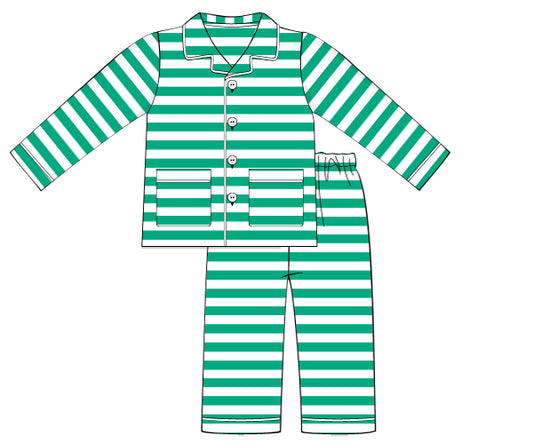 K23.0 - Green stripe knit