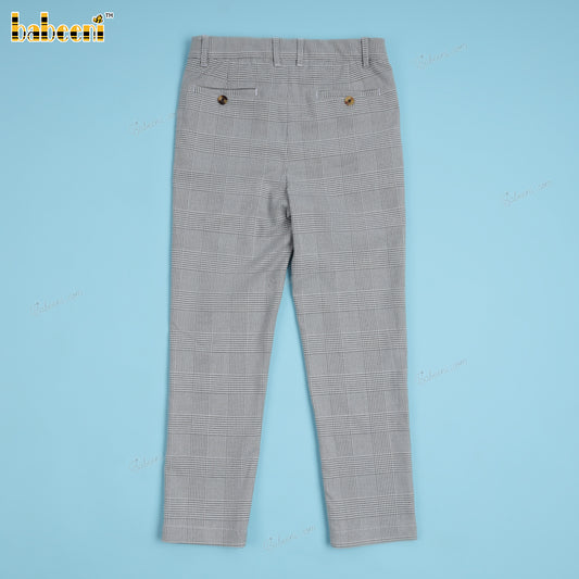 Boy Pant In Grey Tweed - BT112