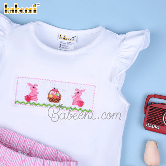 Lovely Bunny girl smocked set - DR 3380